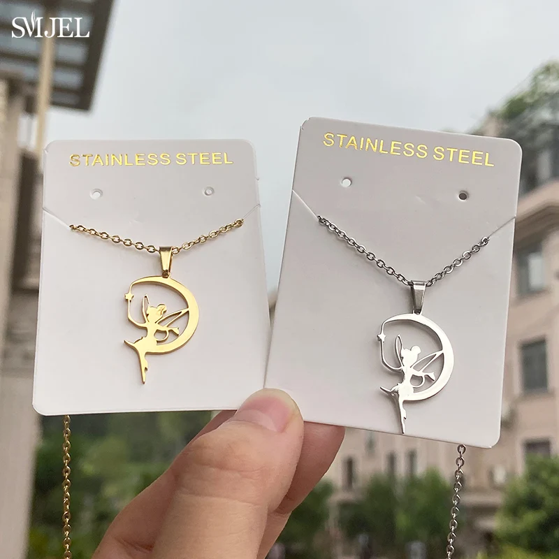 Женское ожерелье с подвеской в виде цветка из нержавеющей стали | Украшения и