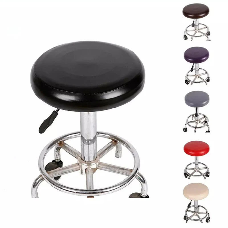 Из искусственной кожи домашний стул для столовой крышка Круглый Барный крышку