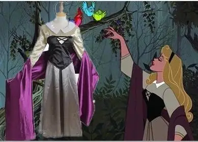 

Sleeping Beauty Dress Adult Cosplay Costume Full Set Uniform Costume For Women party hallween carnival