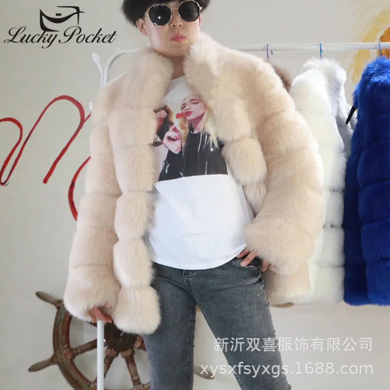 

Женское зимнее однотонное пальто из кожи, с меховым воротником