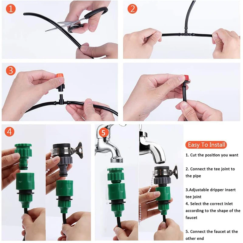 

Spot Garden Irrigation System Blank Distribution Tubing Watering Drip Kit Saving Water Automatic Irrigation Best Price