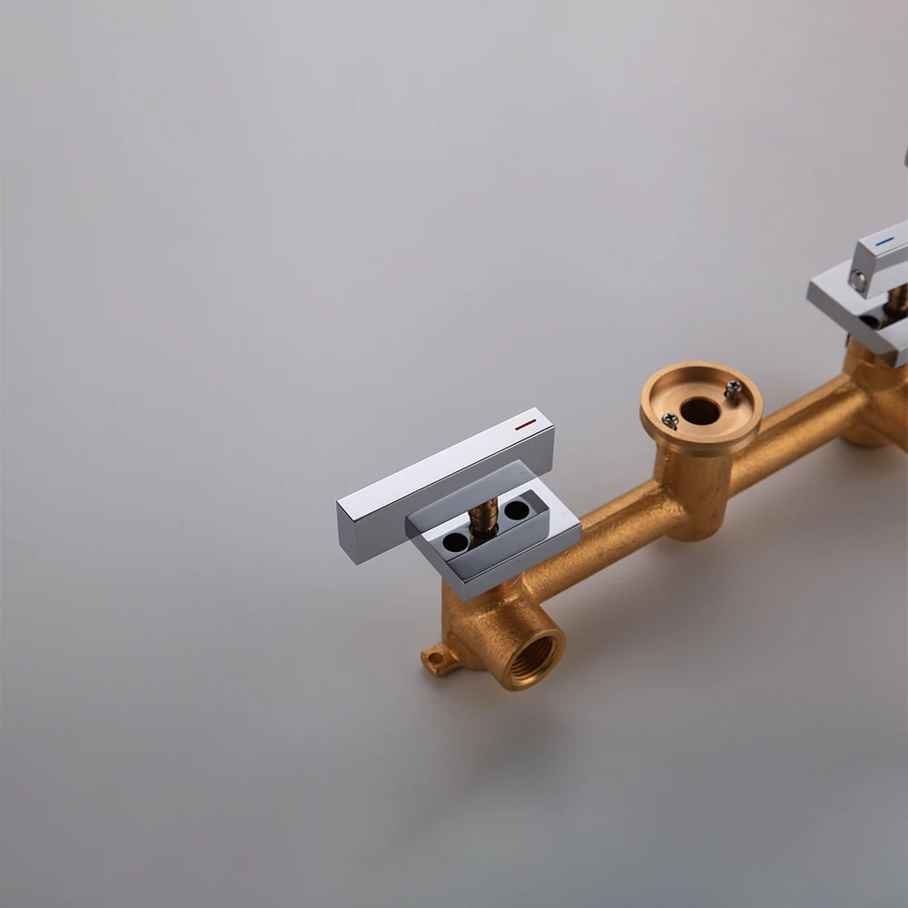 Оптовая и розничная продажа кран для ванной комнаты с двойной ручкой медный