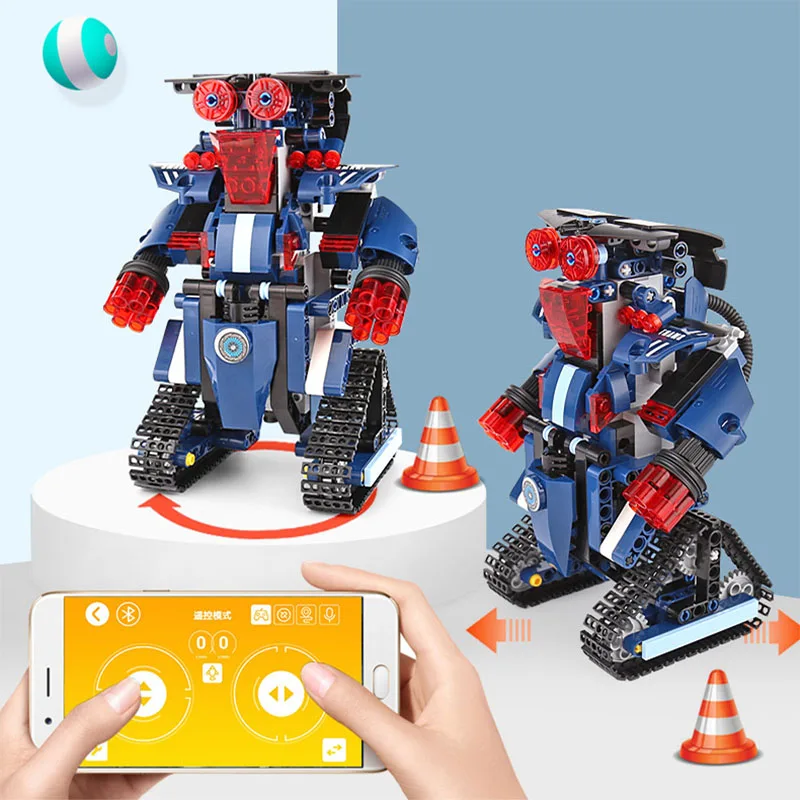 Робот RC Diy блоки Technic power function смарт гусеничный пульт дистанционного управления fit