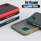 Матовый полупрозрачный чехол для Huawei P50 P40 Pro Plus P20 P30 Lite Mate 20 30 40 Pro Y5 Y6 Y7 Y9 Prime 2019 Y5P Y6P Y7P 2020, чехлы