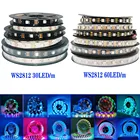 DC5V WS2812B Смарт индивидуально адресуемых СИД Световые индикаторы декоративное освещение цветных (RGB) светодиодных лент 3060 светодиодов черныйбелый печатных плат