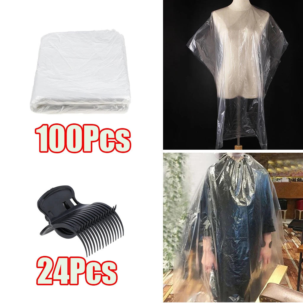 

100 шт., одноразовые накидки для стрижки волос, 120x160 см