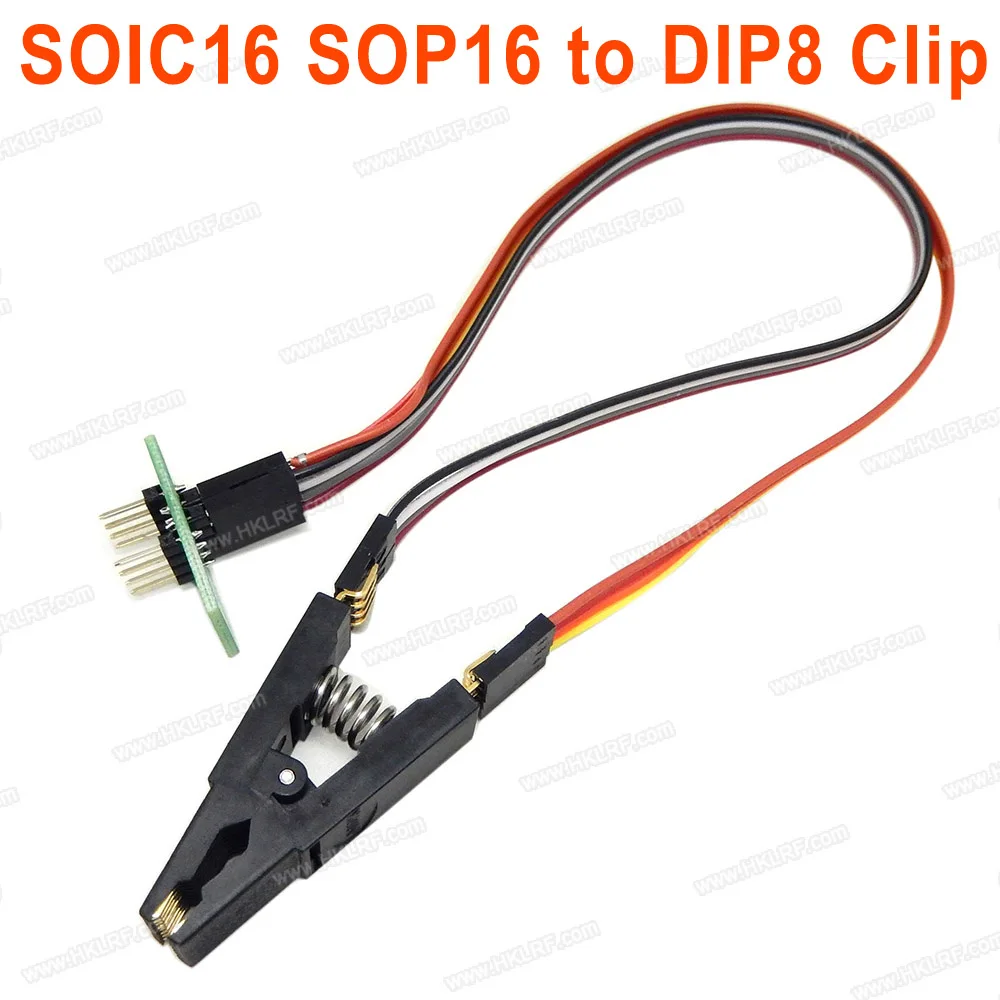 SOIC16 SOP16 К DIP8 Зажим для RT809H RT809F TL866CS TL866A TL866II EZP2010 EZP2013 TNM5000 программист тестовый