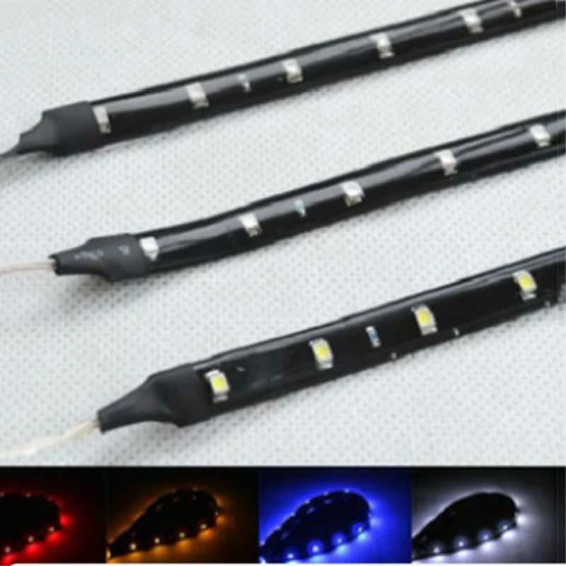 

1Pc New 1Ft 15 Led Strip Under Body Light Car Decor 5050 Smd Flexible Waterproof