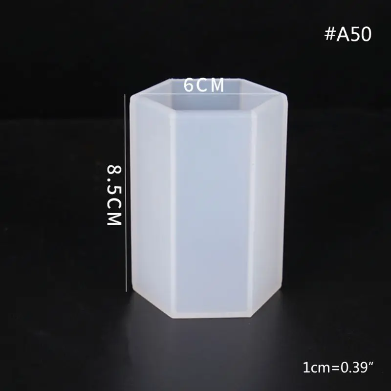 

DIY crystal epoxy mold UV resin dried flower decoration hexagonal cylindrical mold multiple styles are available