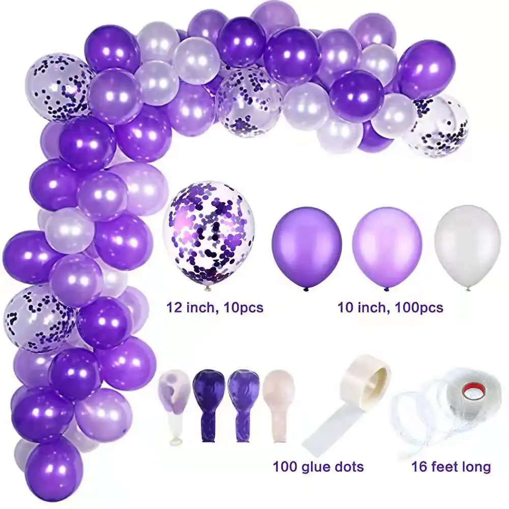 11Latex sequins Birthday Balloon Garland Arch Kit Party Foil Metal Balon Weding Baby Shower Birthday Party Decor Kids Adult  - buy with discount