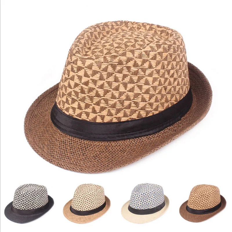 Панама соломенный джазовый и бейсболкой летняя 2020 Пляжные кепки для защиты от