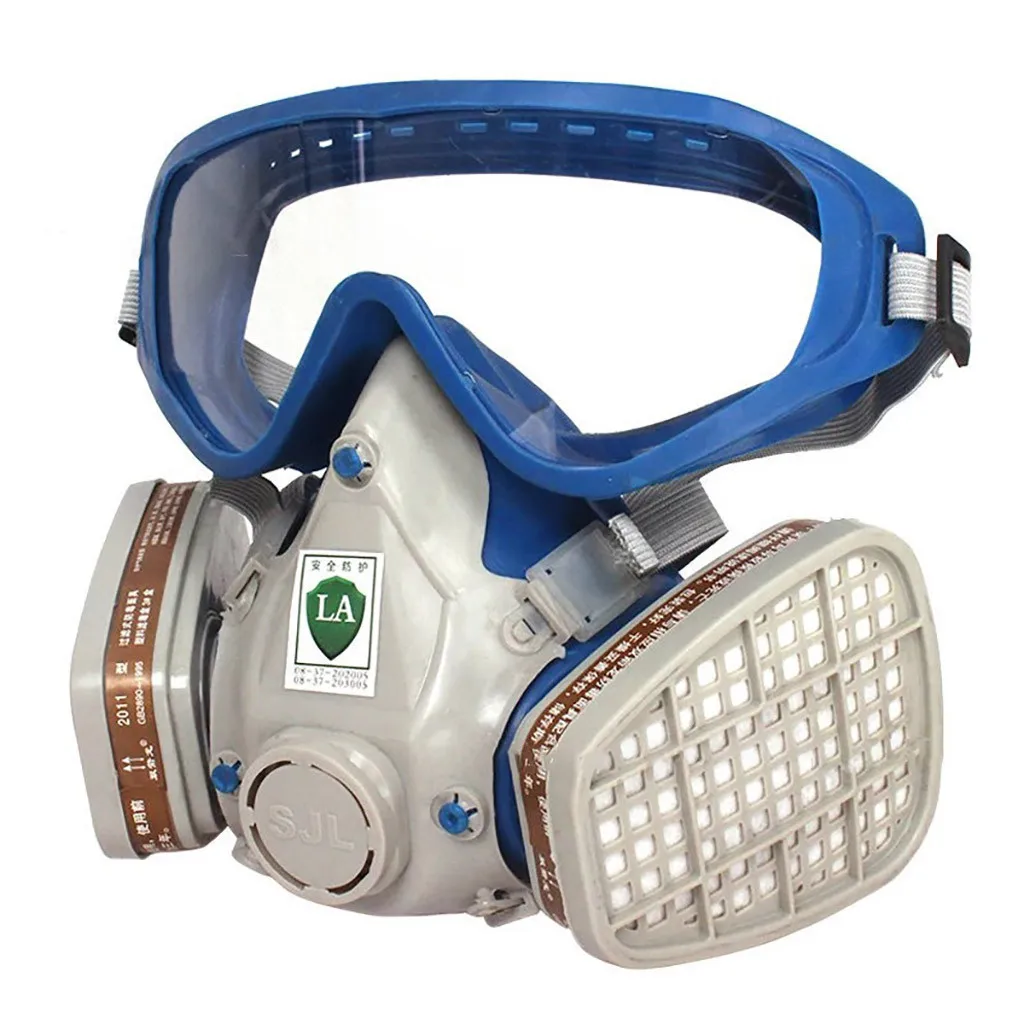 

Face Mask Respirator Wide Field Of View Full Face Lightweight Respirator Painting Summer Anti-foggy Bucket Mouth Maske Masque