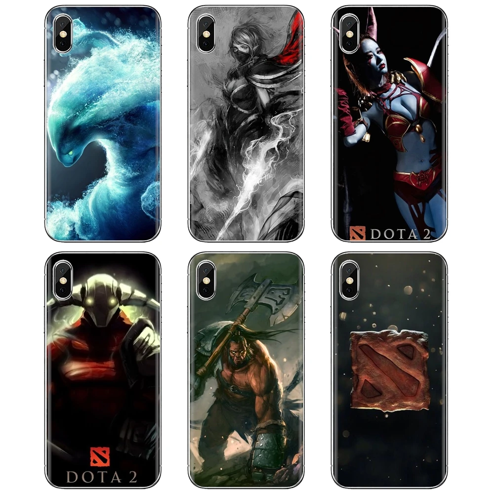 Kawaii силиконовый чехол для телефона iPod Touch iPhone 11 Pro 4 4S 5 5S SE 5C 6 6S 7 8 X XR XS Plus Max Games dota 2 Cool