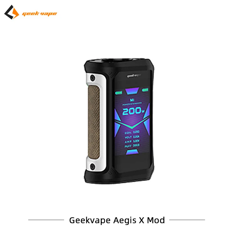 2 шт./лот Geekvape Aegis X Mod 200W макс Выход электронные сигареты Mod с 2,0 чипы создано Двойной 18650 испаритель