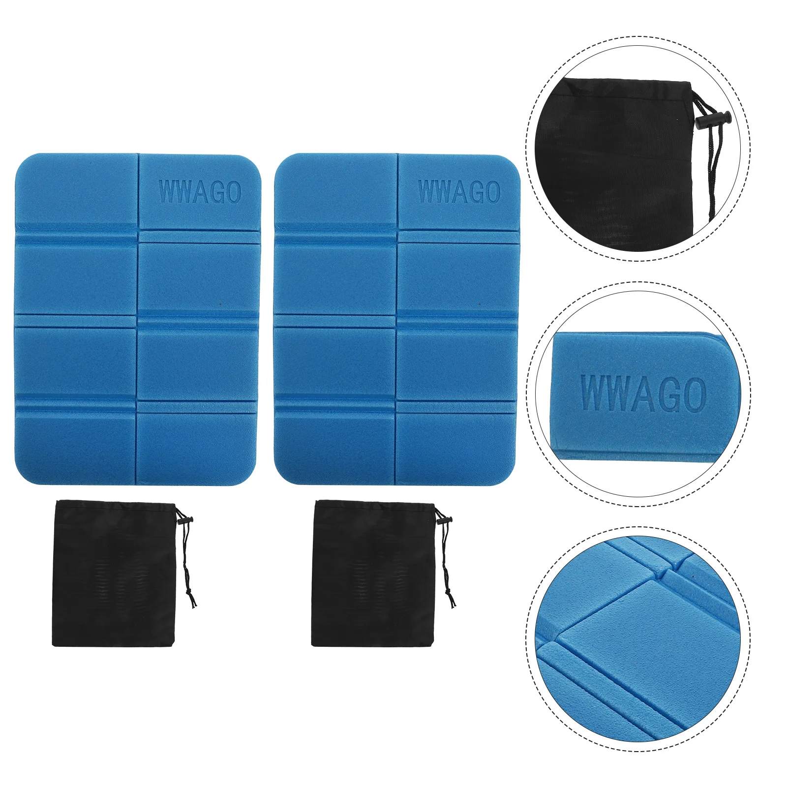 

2Pcs Portable Outdoor Camping Mat Waterproof Picnic Cushion Folding Mat