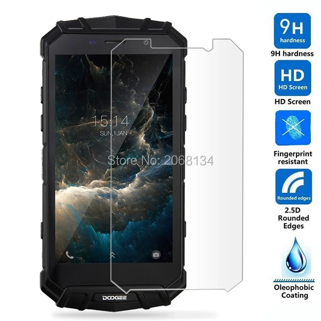 Для Doogee S60 закаленное Стекло 2.5D с уровнем твердости 9H Защитная фронтальная пленка