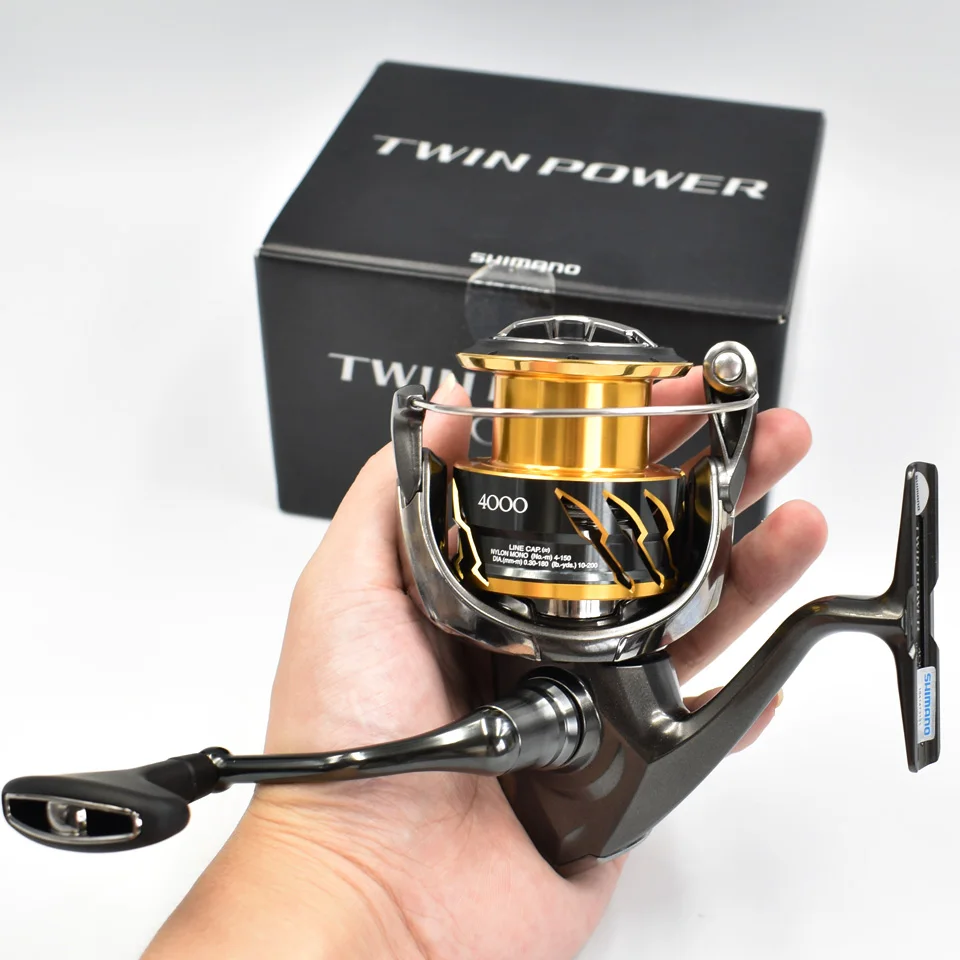 Спиннинговая Рыболовная катушка SHIMANO TWIN POWER 5 1: 1/5.3:1/6 2: 1 металлический корпус 9 + 1BB