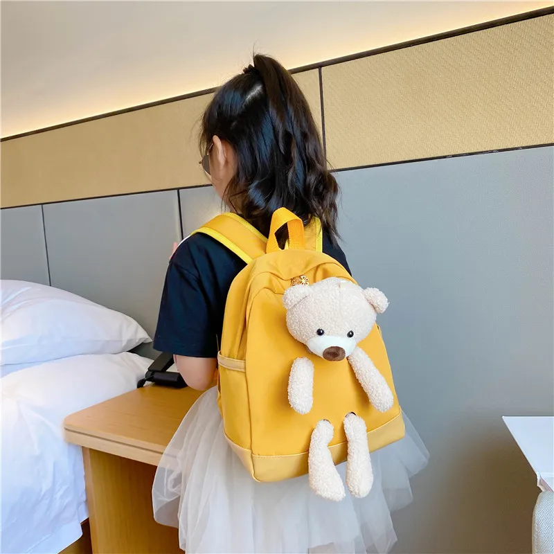 Children Bags 2022 Autumn New Backpack Cute Bear Backpack Boys Girls Children Primary School Schoolbags Small Bookbags Gift