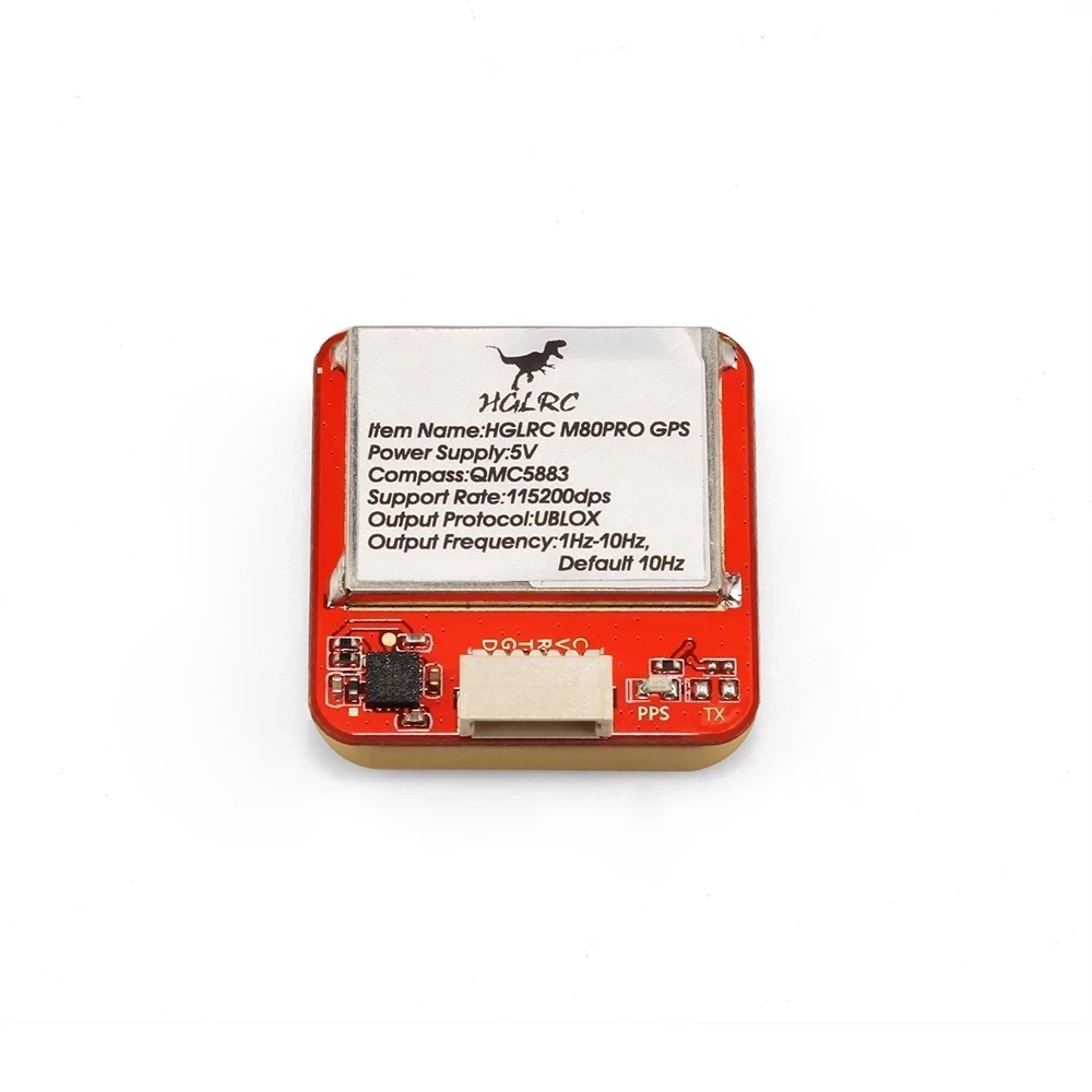 GPS модуль HGLRC M80 PRO GLONASS GALILEO QZSS SBAS BDS компас QMC5883 антенна с коэффициентом усиления