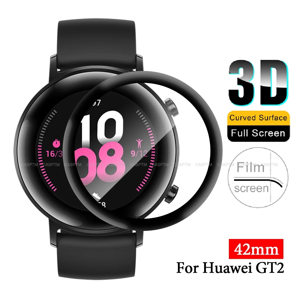3D полное покрытие экрана пленка для huawei GT2 42 мм Гидрогелевая мягкое стекло GT 2