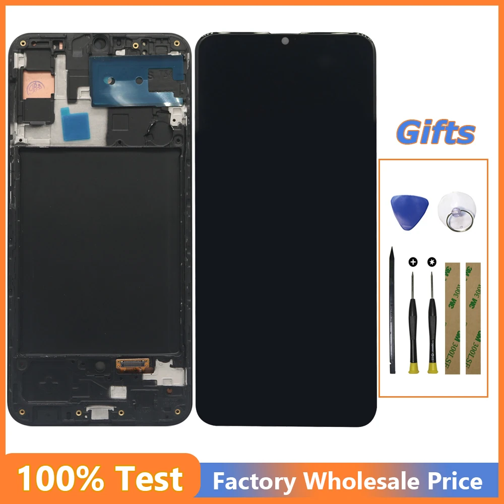 

ЖК-дисплей с сенсорным экраном дигитайзер Рамка в сборе для Samsung Galaxy A30s A307 A307F A307G A307YN