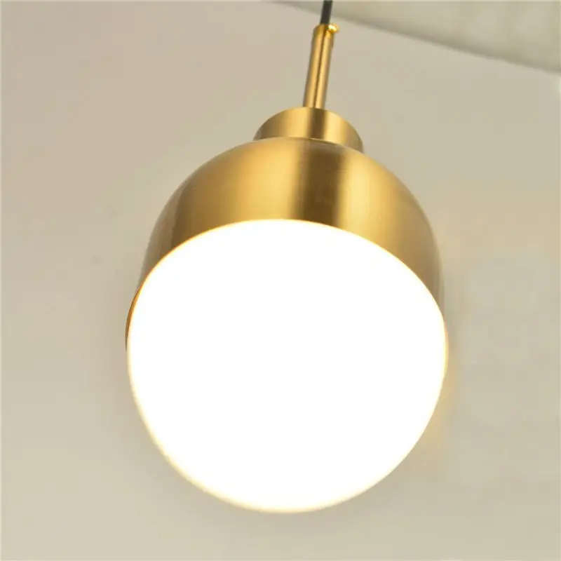 LukLoy Copper Lamp Nordic Pendant Light Hanging Lights Kitchen Lighting Loft Bar Modern Metal Suspension | Лампы и освещение