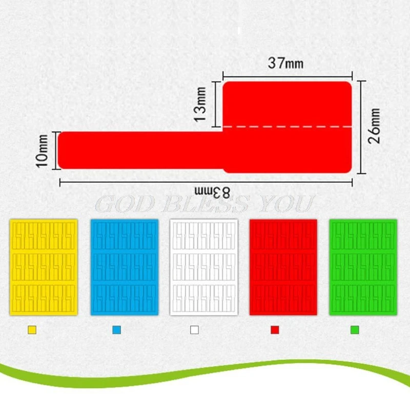 

30Pc Cable Labels Sticker Waterproof Identification Tags Work with Laser Printer Drop Shipping