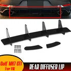 MK7 GTI Автомобильный задний диффузор спойлер и задний боковой разветвитель для Volkswagen для VW для Golf MK7 GTI защитный диффузор заднего бампера