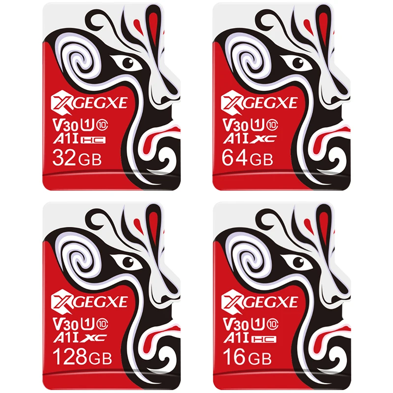 Карта памяти XGEGXE 32 Гб 128 ГБ 256 8 Micro SD карта C10 модная 16 TF 64 флэш-накопитель для