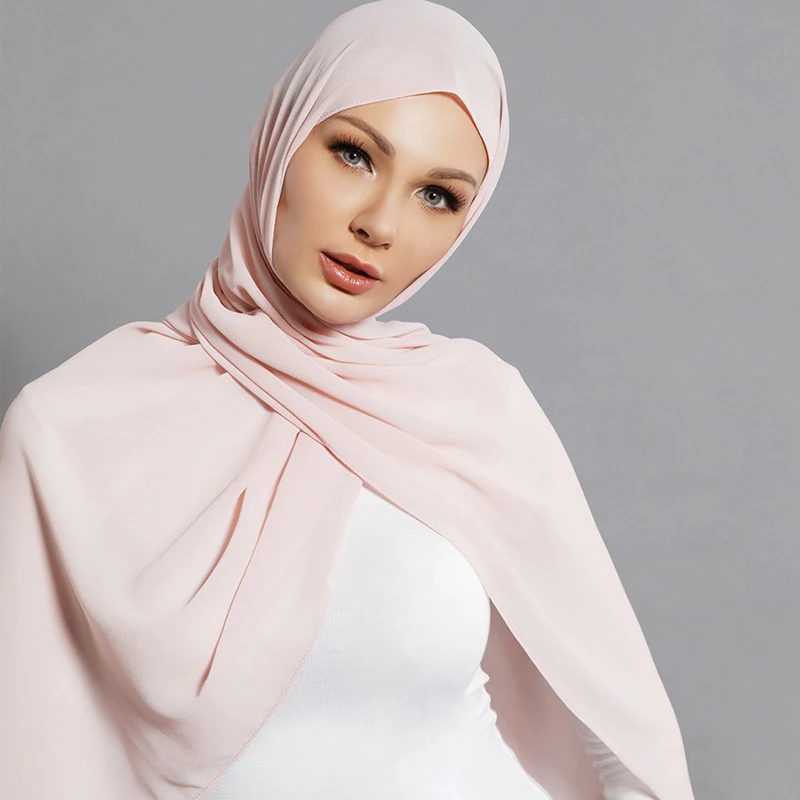 

Женский шифоновый шарф, Осенний женский шарф-повязка