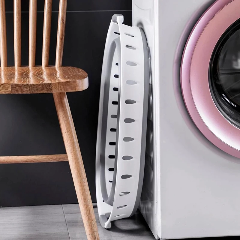 

Foldable Bathroom Laundry Basket Plastic Household Storage Organizer Dirty Clothes Dorm Hamper Laundry Basket