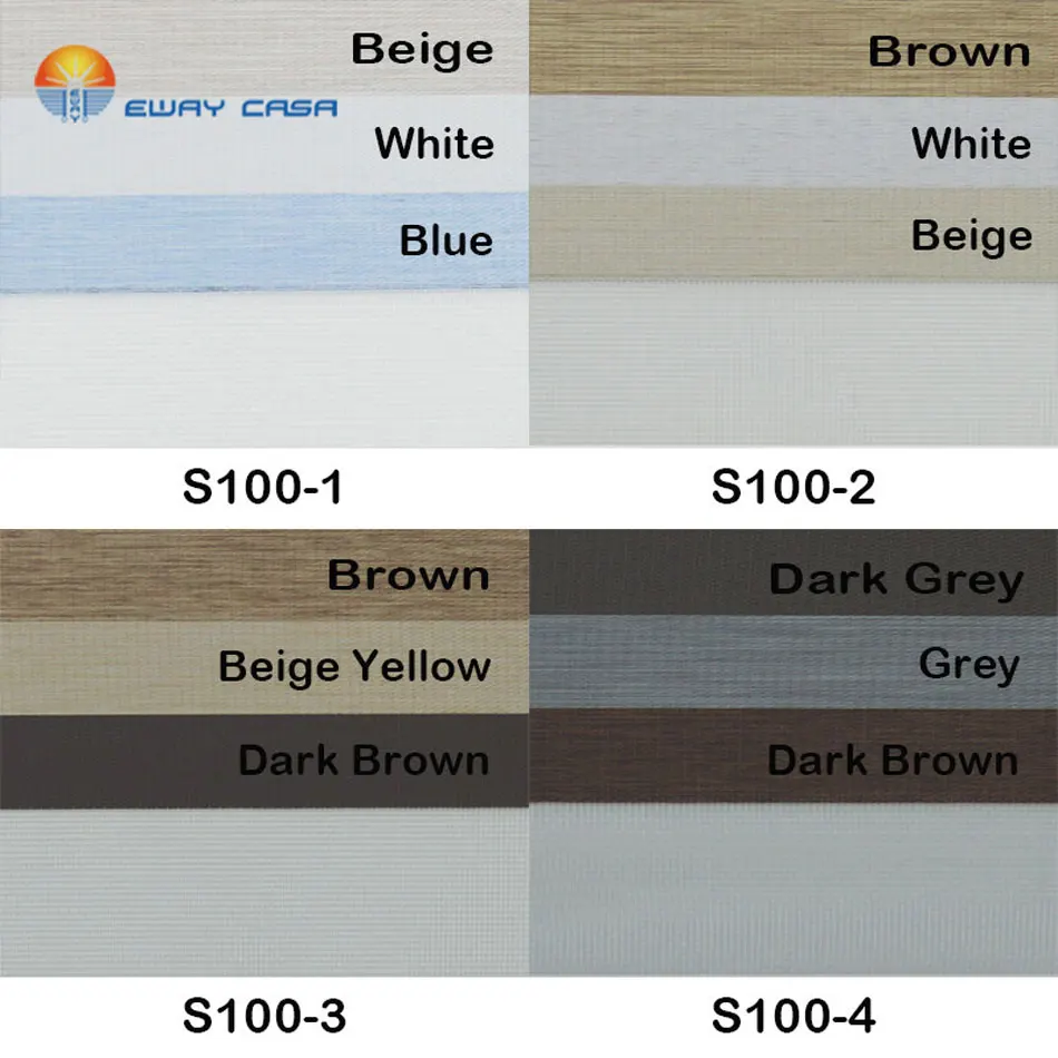 Рулонные жалюзи EWAY CASA Блэкаут из льна под заказ 3 цвета в соответствии с полосками