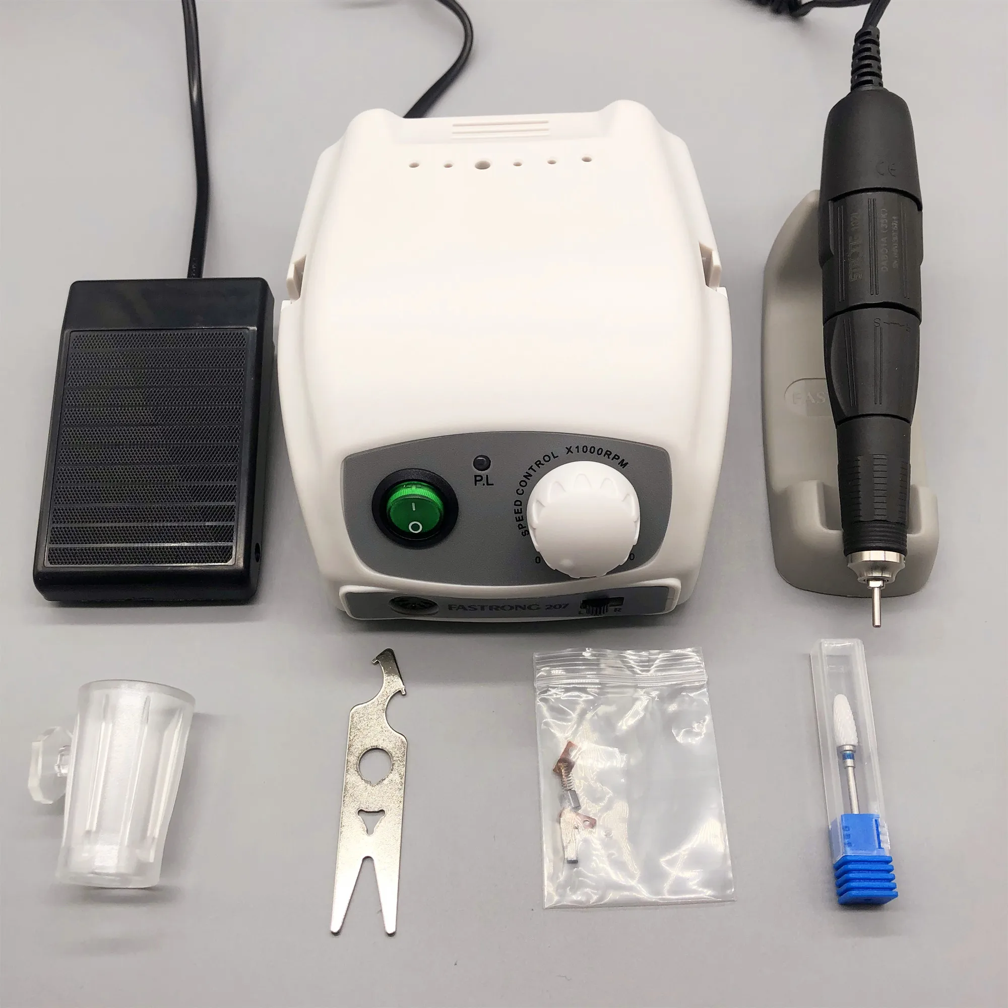 

STRONG 210 35000RPM 102L mini phone and STRONG 207B control box electric nail drill manicure manicure equipment