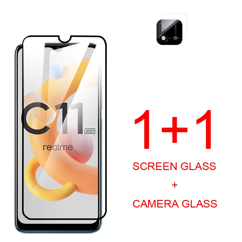 Чехол для realme c11 2021, защита экрана, закаленное стекло для realmi c 11 11c realmec11 realmic11, защитный чехол для телефона