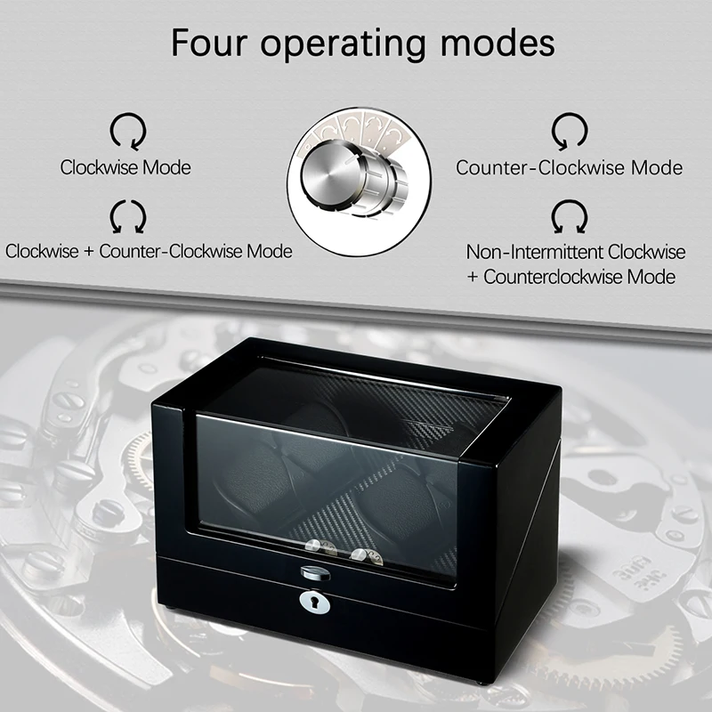Часы Winder шейкер Коробка Чехол для хранения дисплей автоматический деревянный