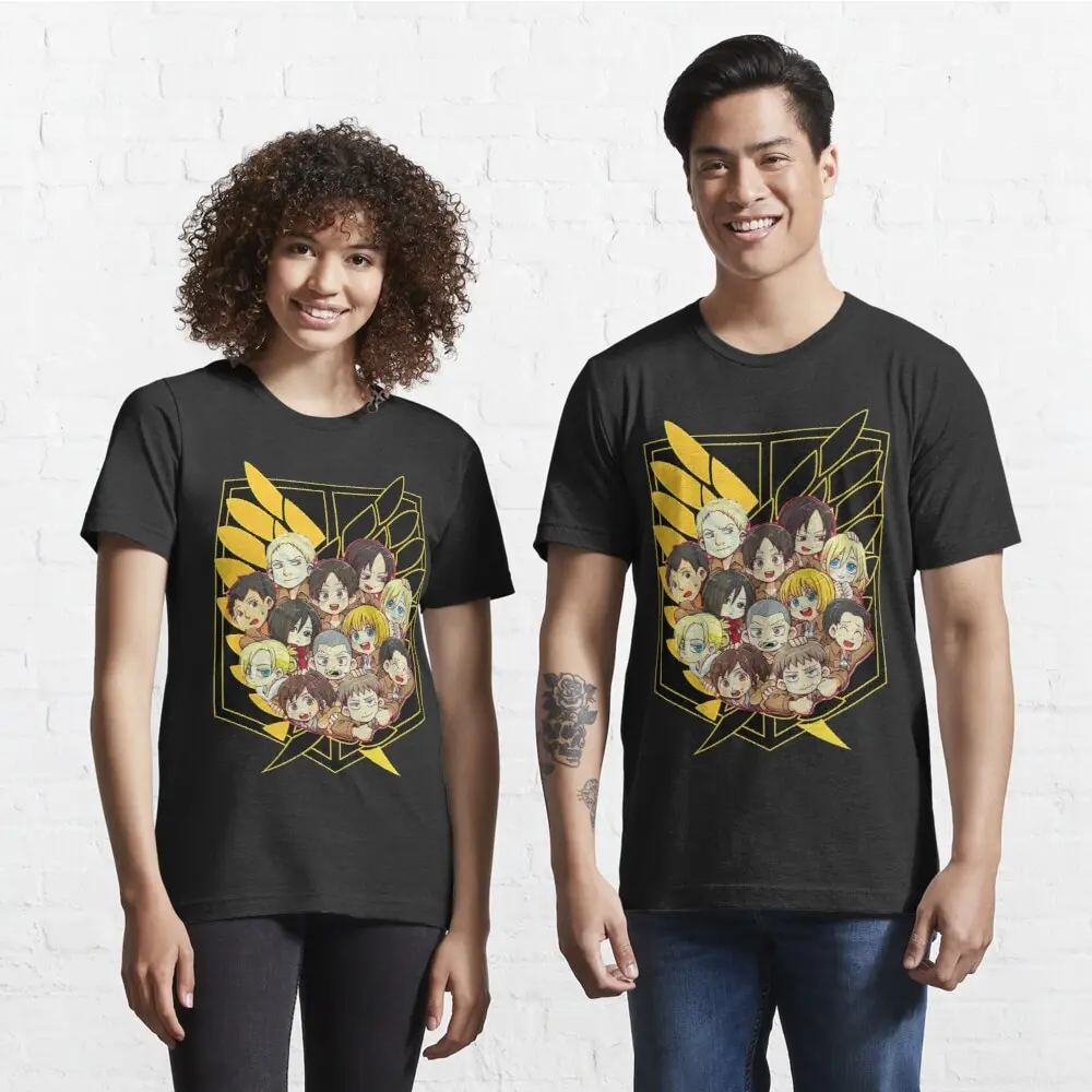 

Футболка мужская оверсайз с коротким рукавом, тенниска с круглым вырезом в стиле аниме «финальный сезон», Харадзюку