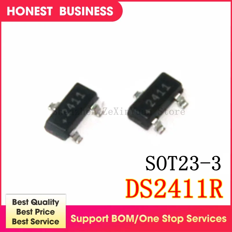 

NEW 10PCS/LOT DS2411R TR DS2411 MARKING 2411 SOT23-3 IC