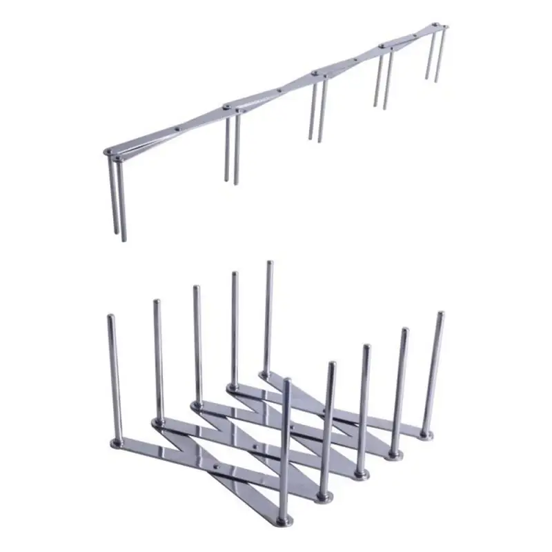 Кухонный органайзер полка выдвижной Органайзер из нержавеющей стали для