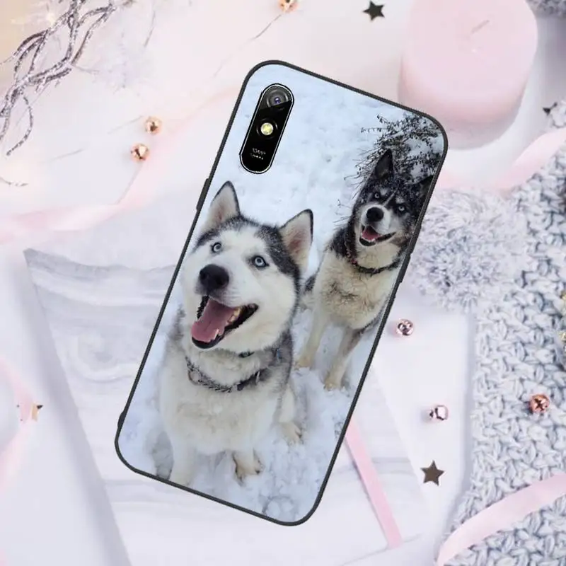 

Alaskan Malamute Siberian husky dog Phone Case For Xiaomi Mi Redmi Note 7 8 9 pro 8T 9T 9S 9A 10 Lite pro