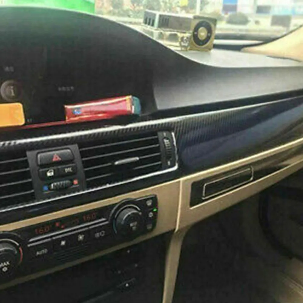 3 серии углеродного волокна 5D наклейки аксессуары черный E90 для интерьера BMW |