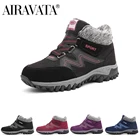 Кроссовки Airavata мужские и женские на шнуровке, повседневные теплые, плюшевые, утепленные, на липучке, Спортивная хлопковая обувь, сникерсы