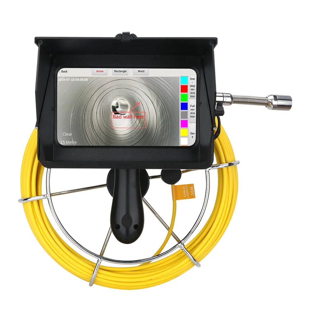 

Handheld Industrial Pipe Sewer Inspection Video Camera with Meter Counter / DVR Video recording / WIFI wireless