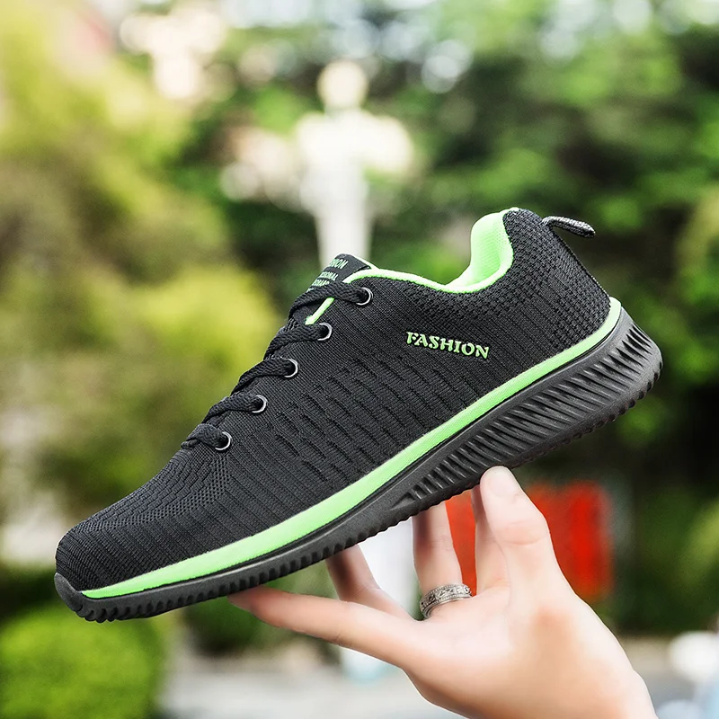 Hot Sale Mesh Shoes Men Summer Breathable Sneakers Non-slip Big Size Mens Lightweight Comfortable Lace-up Footwear |