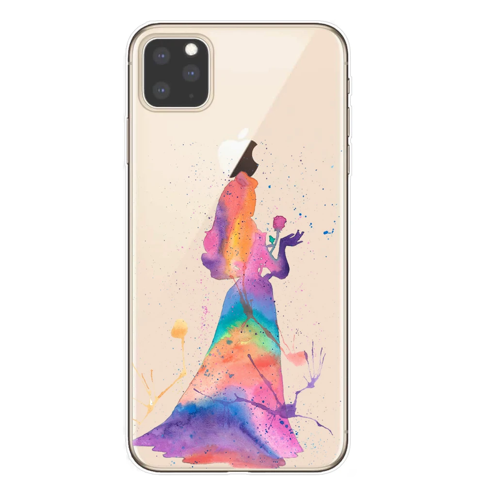T6519 Чехол с русалкой для iPhone 11 Pro XS чехол для MAX XR для iPhone 8 7 6 6S Plus 5S SE чехол - Цвет: T6519