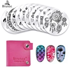 Набор пластин для стемпинга ногтей, 10 шт.компл., скребок, штамп с лаком для ногтей пластика, набор шаблонов для самостоятельного маникюра и нейл-арта, инструменты для ногтей