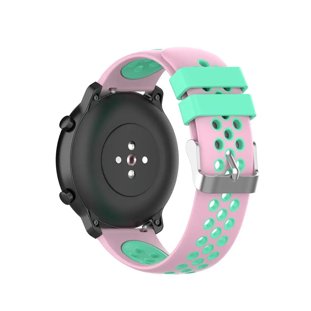 22 мм 20 мм 18 мм сменный силиконовый ремешок для часов Amazfit Gts Gtr 47 мм 42 мм Bip Pace Stratos 2 для huawei Watch GT Magic