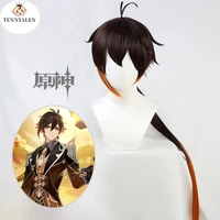 project zhong li cosplay genshin wig impact game props anime male accessories xmas holiday gift adult 2021 new style