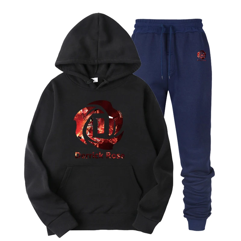 

2021 new men's fashion suit hoodie + pants two-piece casual outdoor sportswear men's creative clothing pullover