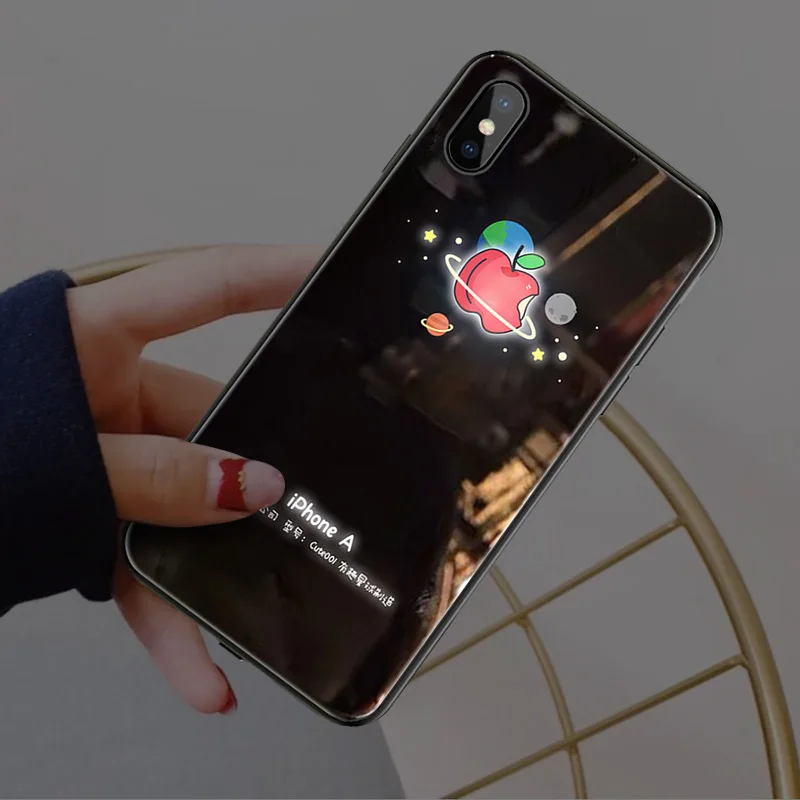 X-it Smart LED светящийся чехол для телефона Apple iPhone X XS XR MAX 6 6S 7 8 Plus чехлы задняя крышка