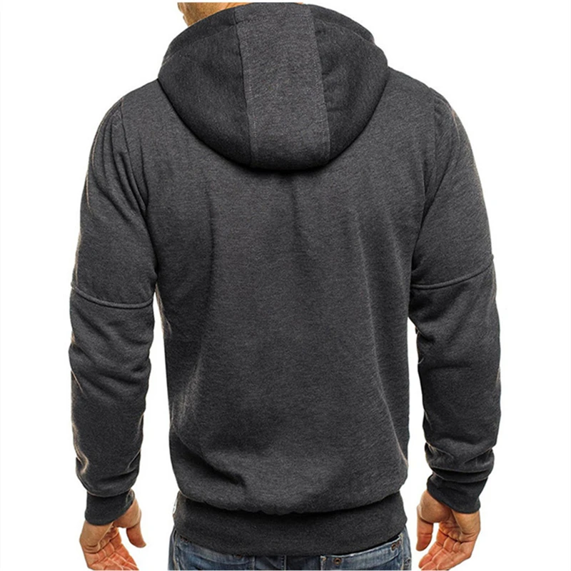 

Spring And Autumn Outdoor Leisure Hoodie And Jacket Fashion Long-Sleeved Zipper Running Men'S Jacket